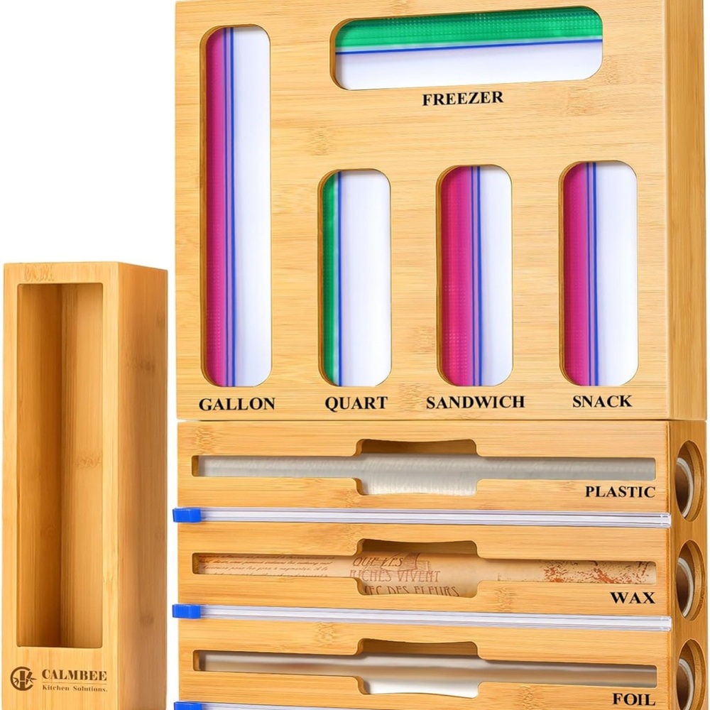 Calmbee Bamboo Kitchen Organizer
